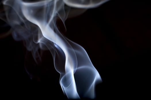 Smoke on black background