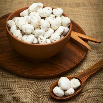 Tunta, also called white chuno or moraya, is a freeze-dried (dehydrated) potato made in the Andes region, mainly Bolivia and Peru. The potato is durable for a long time this way. Tunta and chuno are used in many traditional dishes in Bolivia. (Photographed with natural light)