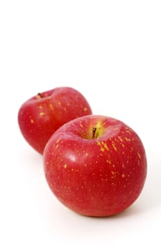 Fresh Japanese apple isolated on white background