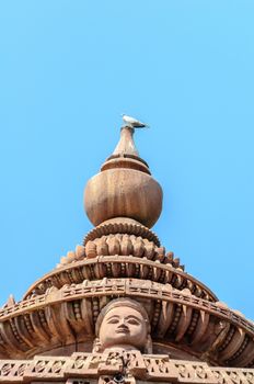 Ancient rock curved temples of Hindu Gods and godess at Mandor garden, Jodhpur, Rajasthan, India