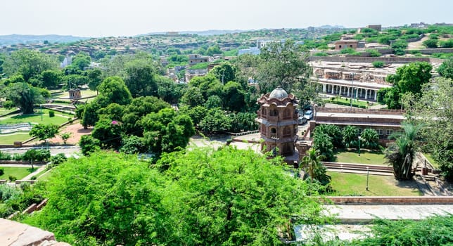 Ruins of temples of ancient city of Mandor, Jodhpur, Rajasthan, India