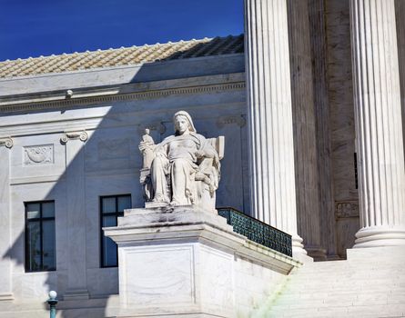 US Supreme Court Statue Capitol Hill Washington DC