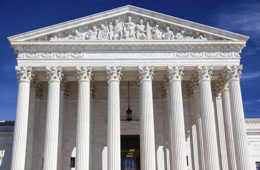 White Columns US Supreme Court Capitol Hill Statues Washington DC