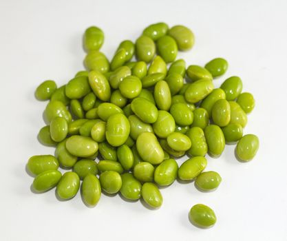 Japanese cuisine edamame bean (boiled green soy beans)