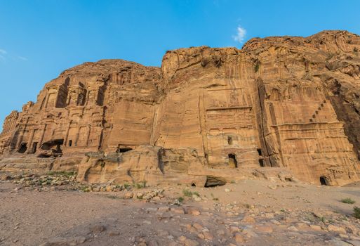 royal tombs in Nabatean Petra Jordan middle east
