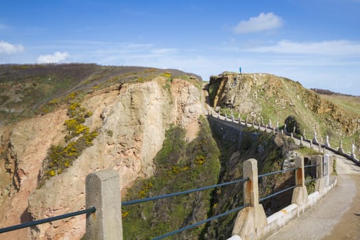 La Coupee on Sark channel islands