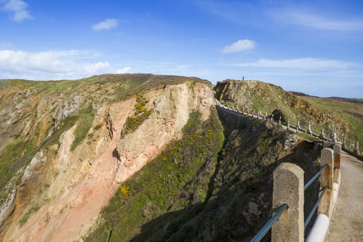 La Coupee on Sark channel islands