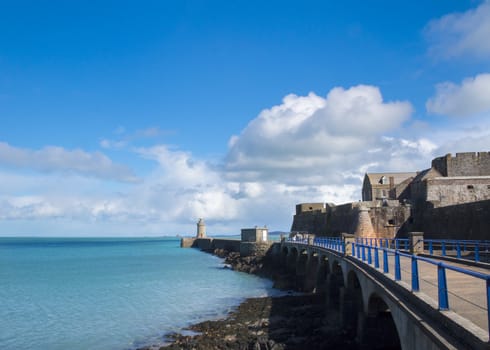 Lighthouse at Saint Peter Port,  Guernsey.