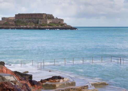 Natural Pool in Guernsey,  Channel Islands