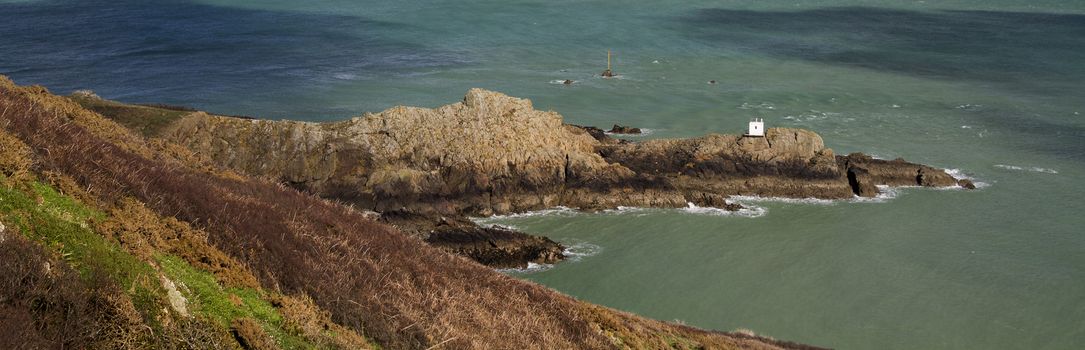 View of Jerbourg Point on Guernsey Channel islands