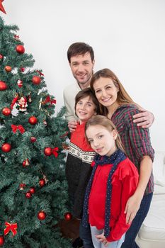 10-12, 30-35, 8-10, background, balls, boy, camera, caucasian, celebration, child, christmas, claus, couple, daughter, decorating, decoration, decorations, family, father, female, festive, girl, happy, holiday, home, kid, look, looking, love, male, man, model, star, mom, mother, new, ornaments, parent, parents, person, present, property, red, releases, santa, smile, smiling, son, teen, tradition, tree, vertical, white, woman, x-mas, xmas, year, young