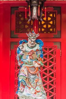 taoism god sculpture at Sik Sik Yuen Wong Tai Sin Temple Kowloon in Hong Kong