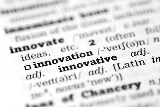 innovation Dictionary definition single word with soft focus