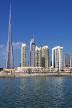 View of Dubai skyline, UAE. 