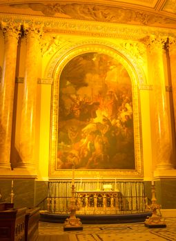 Painting inside greenwich chapel