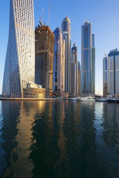 View in the Dubai Marina, UAE