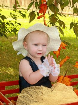 Portrait of lovely toddler girl