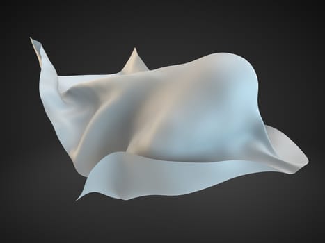 Cute flying ghost three-dimensional piece white cloth