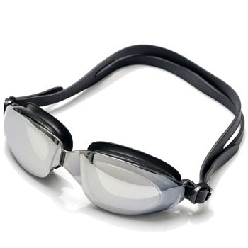 swimming goggles on white background