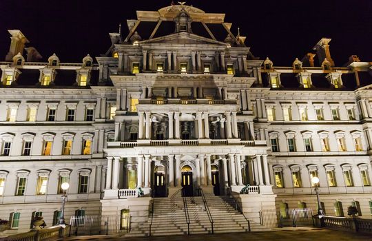 Old Executive Office Building Dwight Eisenhower Building, Vice President's Office, Night Washington DC
