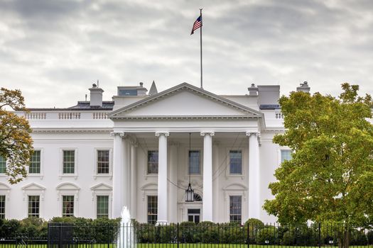 Presidential White House Fence Fountain Pennsylvania Ave Washington DC