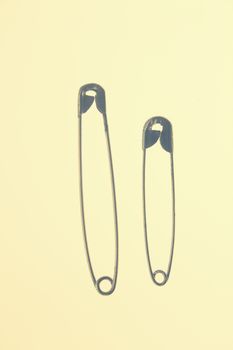 French metal safety pins