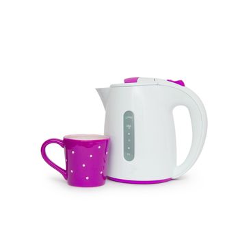 Electric kettle isolated on white background