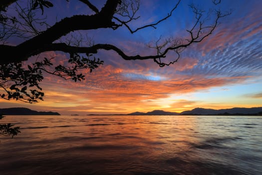 Beautiful Sunset beach in Phuket, Thailand