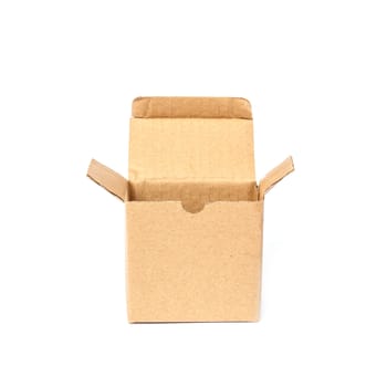 Paper box on white background