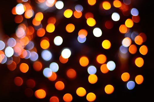 Abstract background of Chrismas color lights bokeh