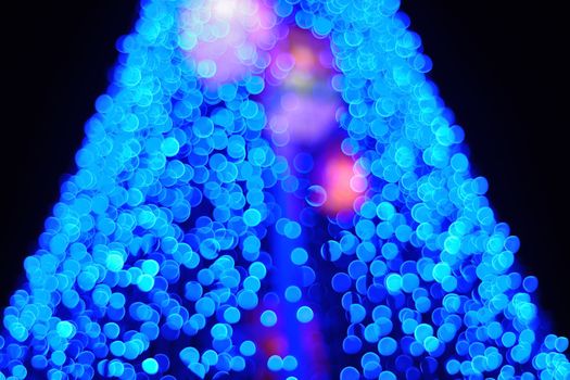 Colorful color lights bokeh background, Chrismas lights bokeh