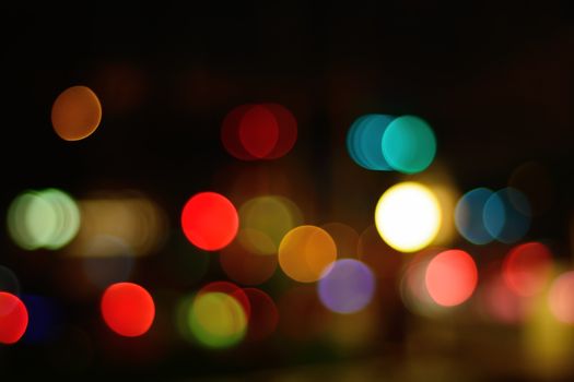 Colorful color lights bokeh background, Chrismas lights bokeh