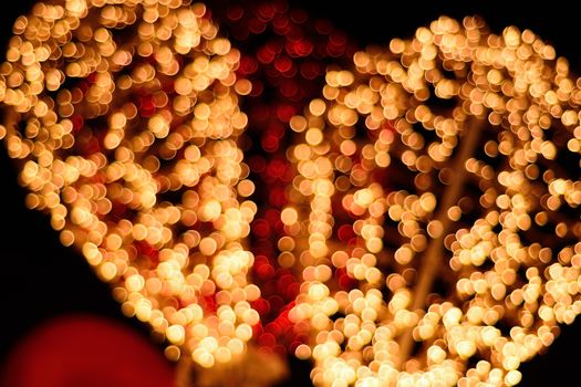 Christmas color lights bokeh background, abstract lights bokeh