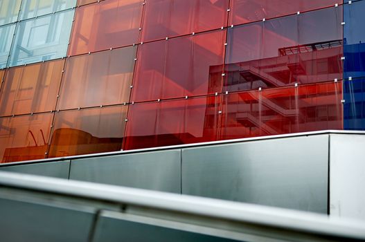 Building with colorful glass