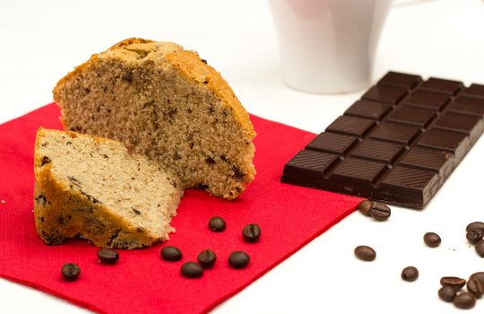 breakfast with coffee cake homemade excellent for a good awakening