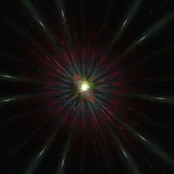 Digital Illustration of a Supernova