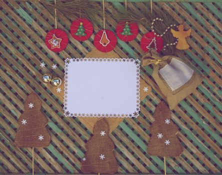 Winter holidays background with free space for a text