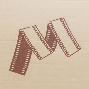 Corrugated paper texture background