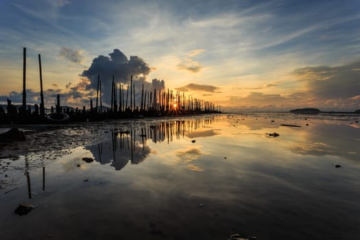 Beautiful sunrise in Phuket, Thailand