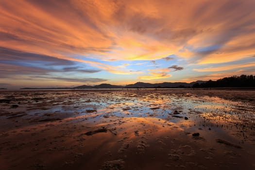 Beautiful Sunset beach in Phuket, Thailand