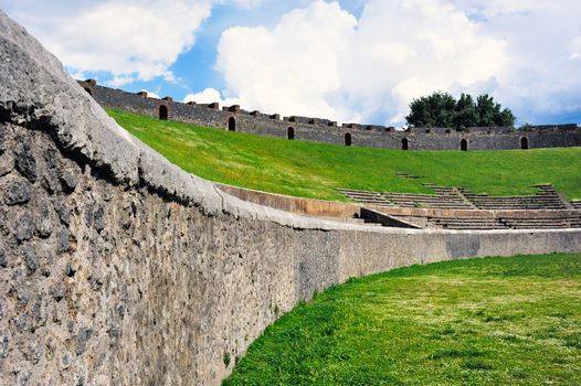 Ancient arena in Pompeii, Italy