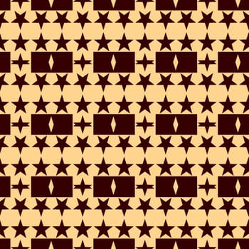 Digital computer graphic - decorative ornament with a stars for design.