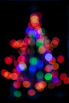 Christmas holiday and new year  lights soft focus background