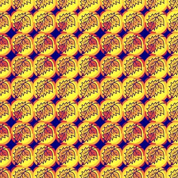 Digital computer graphic - seamless background with a leaves for design