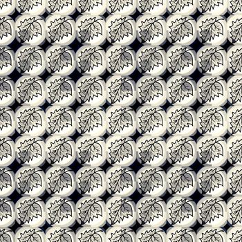 Digital computer graphic - seamless background with a leaves for design