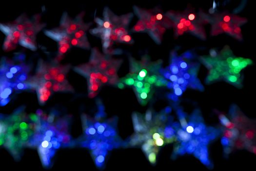 Out of focus multi color lights christmas background