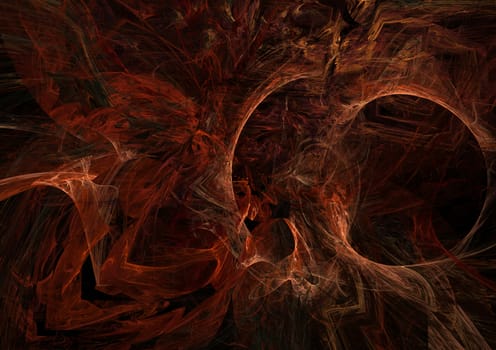 Dark fractal abstract background