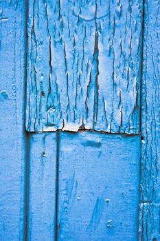 Weathered blue wooden background