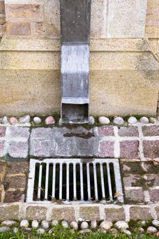 Close up of part of a drain