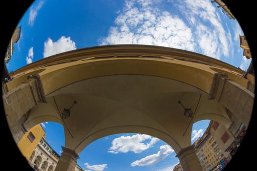 Old Bridge, the most famous bridge in Florence, Tuscany